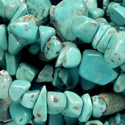 Бусины "Крошка" бирюза асс.