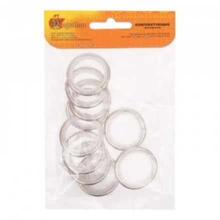 Кольца для карниза АМ 16мм, слоновая кость/золото, 10 шт.в уп.