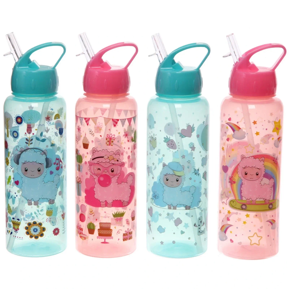 Бутылка питьевая пластиковая 800мл «Милашка», микс цветов