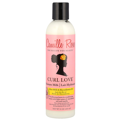Camille Rose, Curl Love Moisture Milk, несмываемый кондиционер, рисовое молоко и масло макадамии, 240 мл (8 унций)