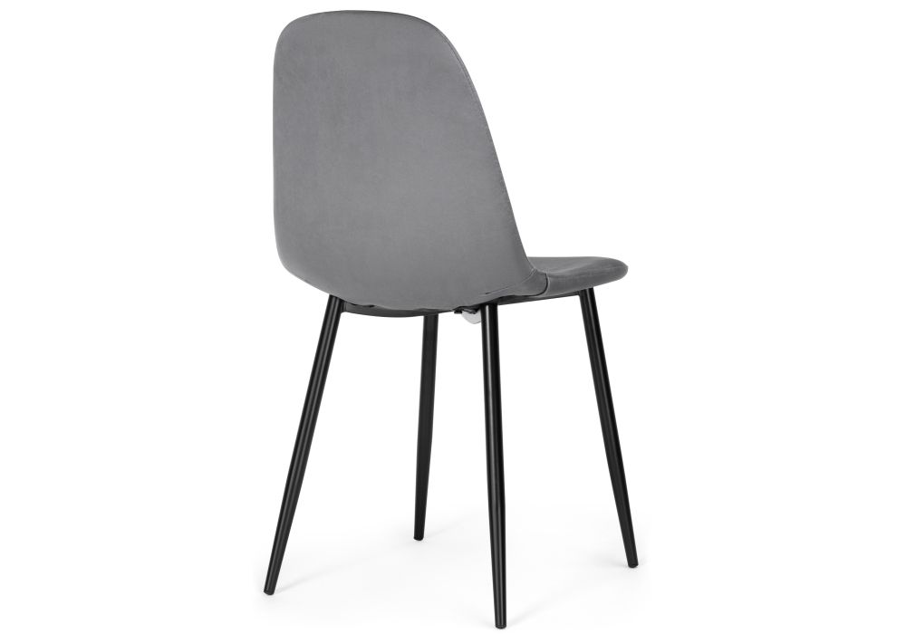 Стул на металлокаркасе Lilu dark grey / black