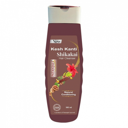 PATANJALI Kesh Kanti Shikakai Hair Cleanser Шампунь на основе мыльных орехов Шикакай 180мл