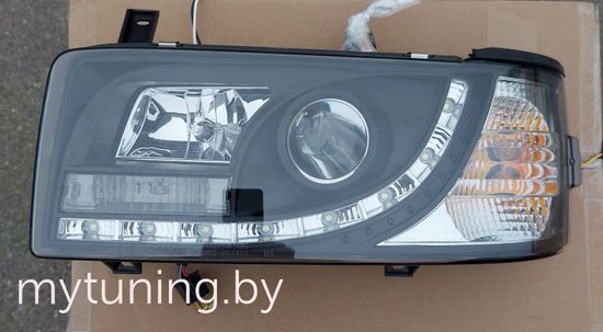 Передние фары daylight black для VW T4
