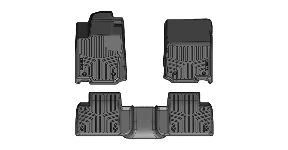 Коврики резиновые в салон 3D LUX для Mercedes-Benz GLS (2015-) SRTK.3D.MB.GLS.15G.08004