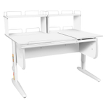 Растущая парта Дэми СУТ 25 с задними полками СУТ.15.240 (1200×880 мм)