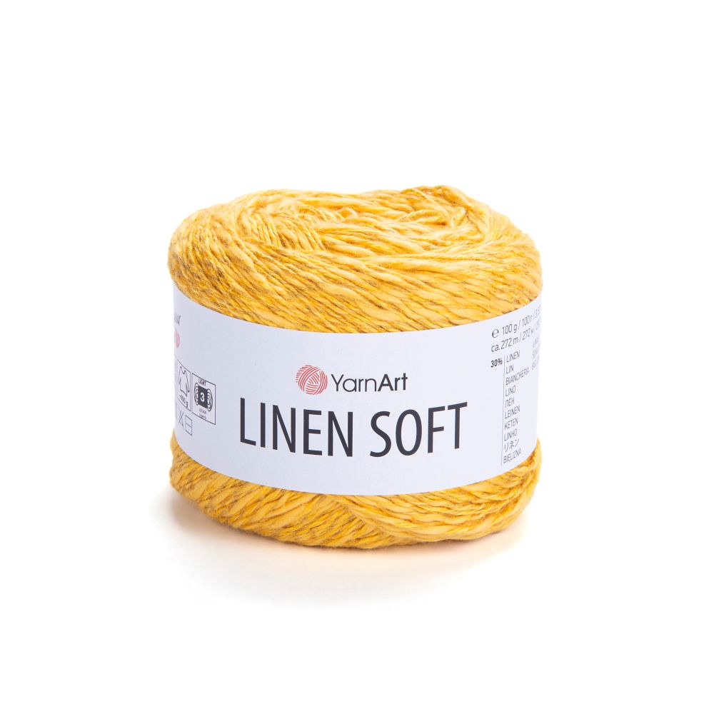 Пряжа YarnArt Linen soft, Желтый