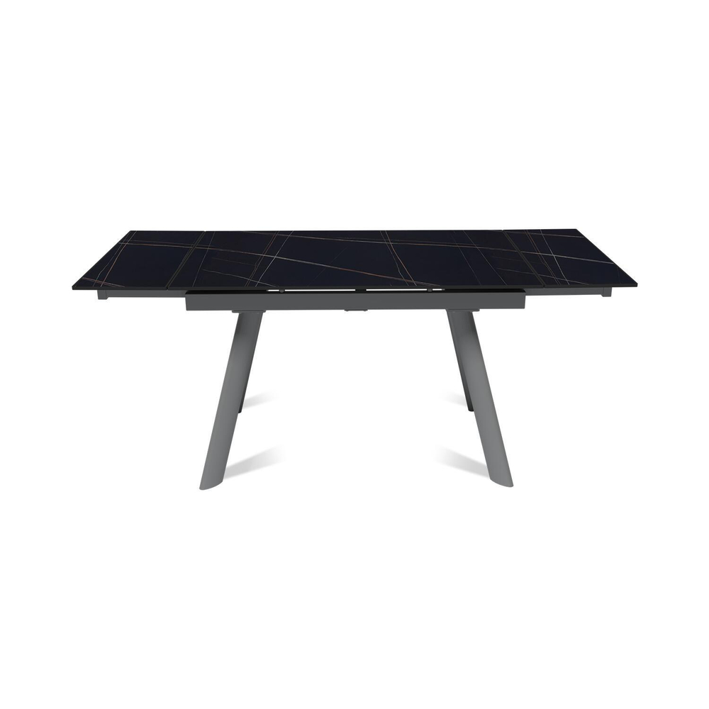 Стол раскладной Stone (120+30+30), керамика матовая Black Gold