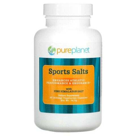 Электролиты Pure Planet, Спортивные соли, 1000 мг, 90 растительных капсул