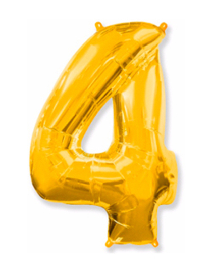 Цифра "4" Золото
