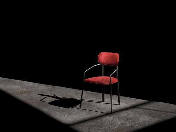 Стул Ror, Round, темно-красный велюр