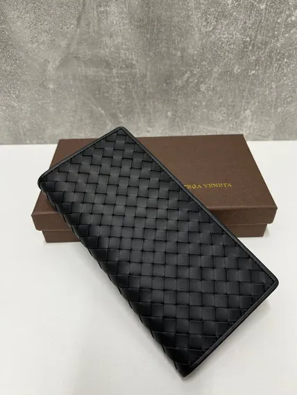 Бумажник Bottega Veneta черный