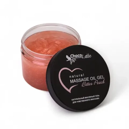 Масляный гель BITTER PEACH (massage oil gel) для чувственного массажа, TM ChocoLatte