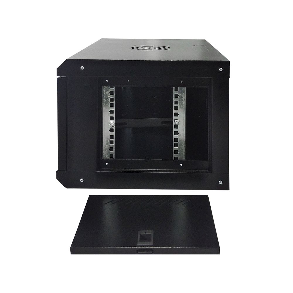 Шкаф настенный 6U ST-NC6U01 (ЧЕРНЫЙ) С ПОЛКОЙ