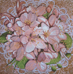 Декоративный гобеленовый чехол для интерьерной подушки Очарование 38*38