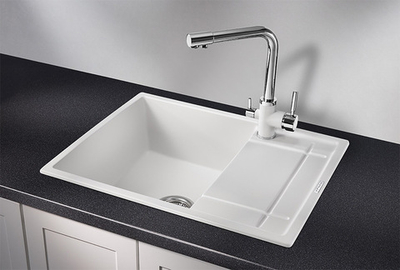 Granula 6501, АРКТИК (БЕЛЫЙ), кухонная мойка, кварц