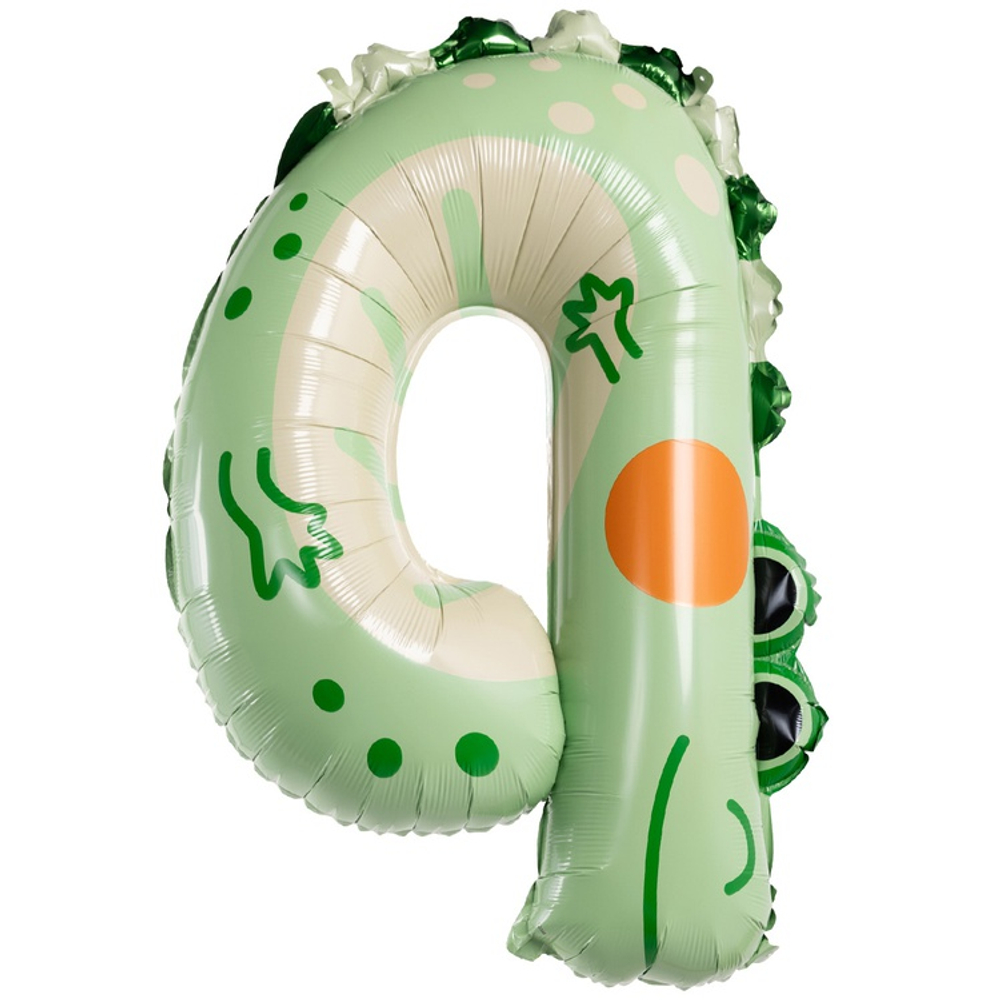 Шар Фольгированный Цифра 4 Зоопарк Крокодил (Ассорти)