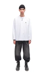 Лонгслив Kraizy Stripes Be Fucking Nice белый