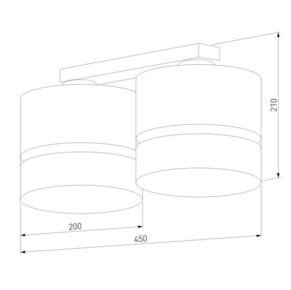 Потолочная люстра TK Lighting 6692 Paglia