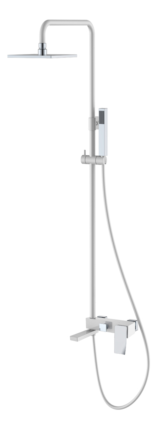 Boheme Стойка для душа Q WhiteChrome.2_Комплект