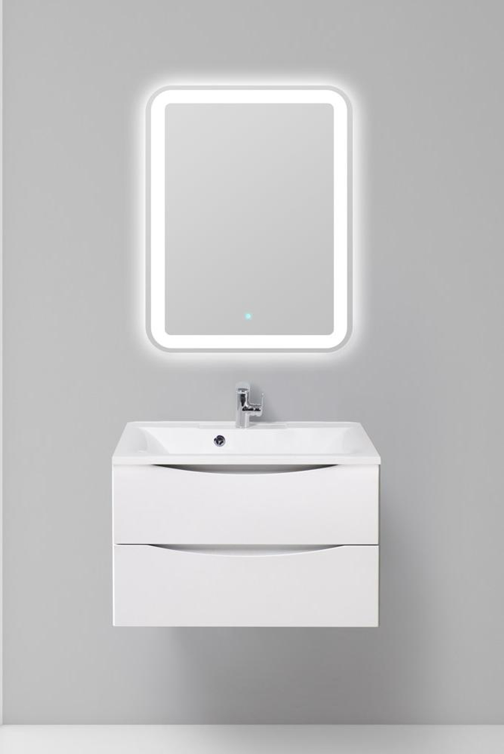 Тумба подвесная с раковиной BelBagno MARINO-750-2C-SO-BL-P