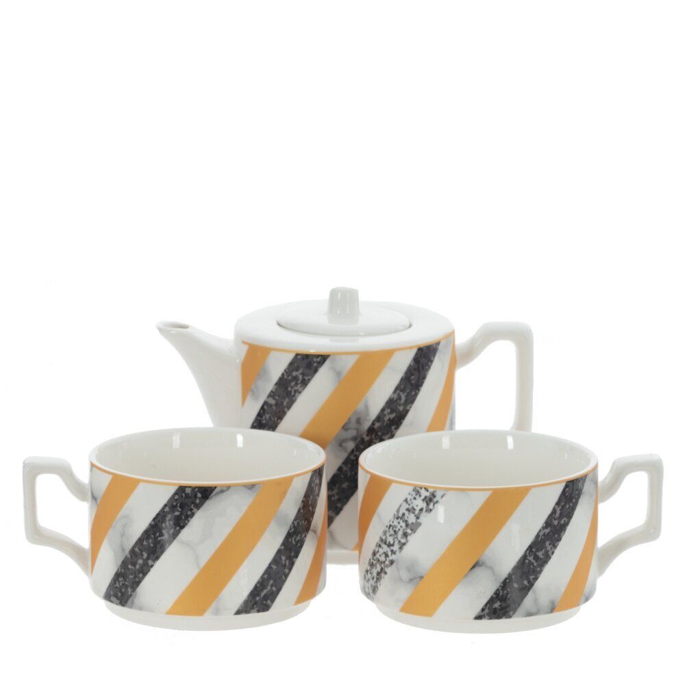 GAEM Набор чайный 2 перс. 3 предм. (чашка 250 мл, чайник 450 мл), L15 W9 H21 см