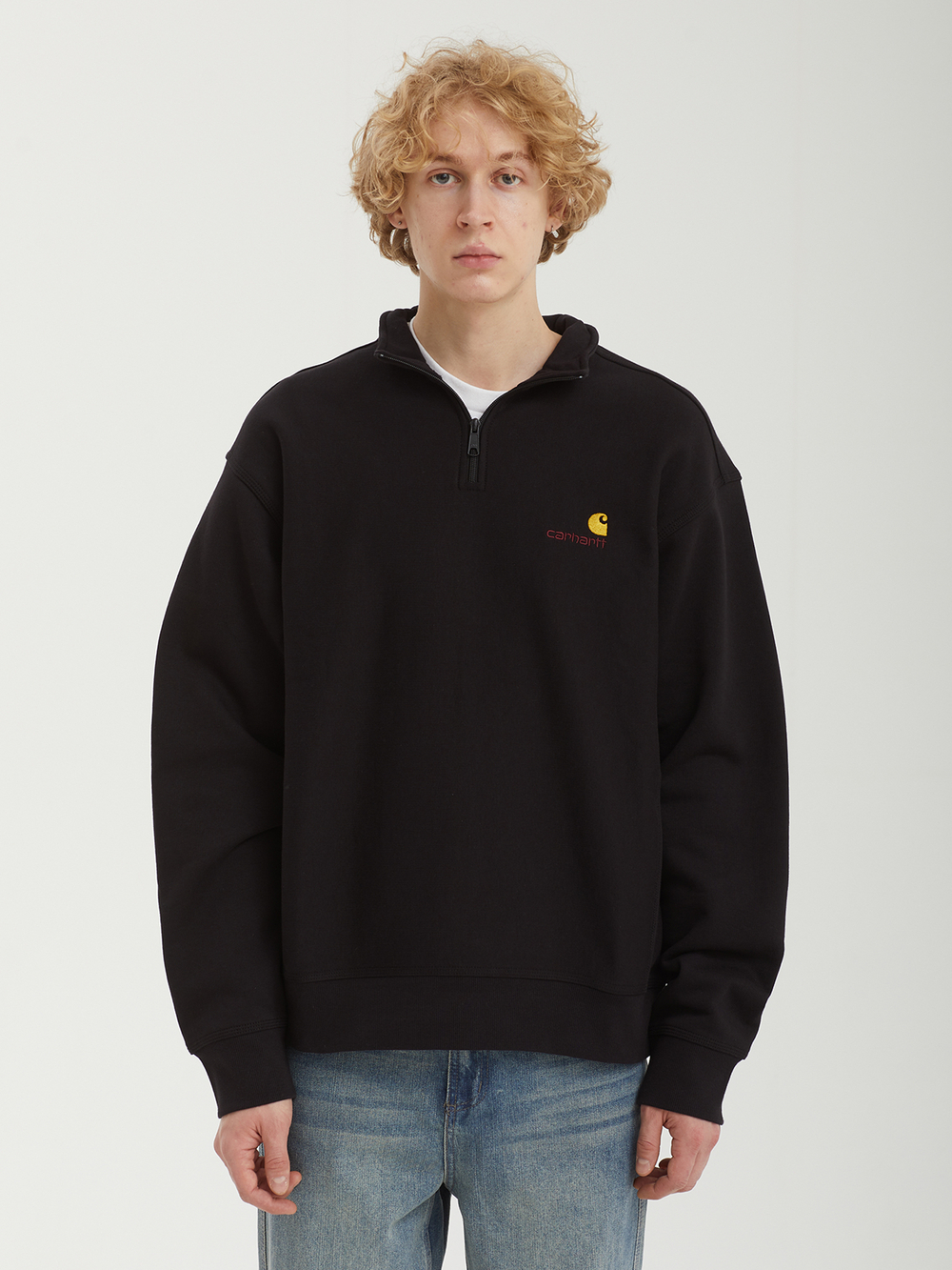Мужская Толстовка Half Zip American Script