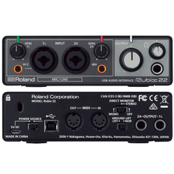 Внешняя звуковая карта с USB Roland Rubix22