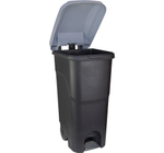 Бак для мусора 85л с педалью на колесах М2399