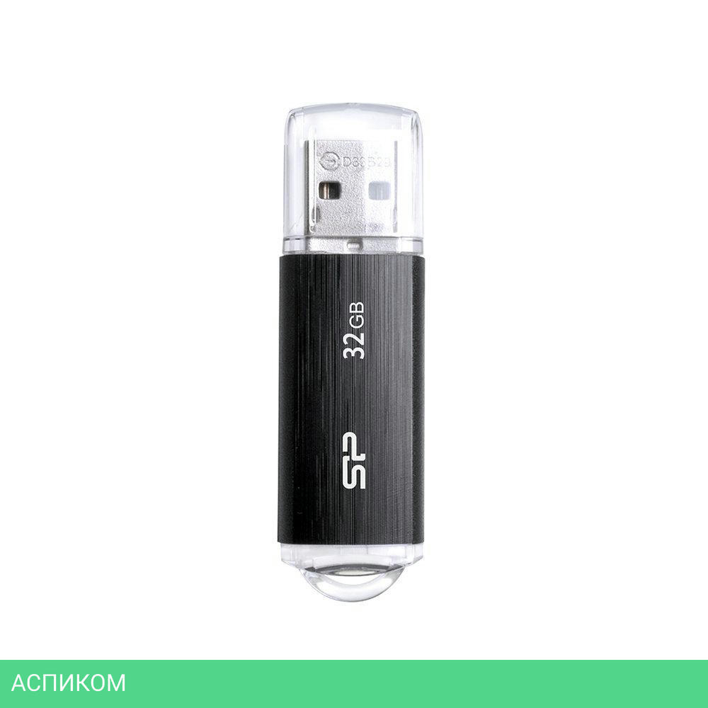 USB Flash-накопитель Silicon-Power Ultima U02 32GB черный (SP032GBUF2U02V1K)