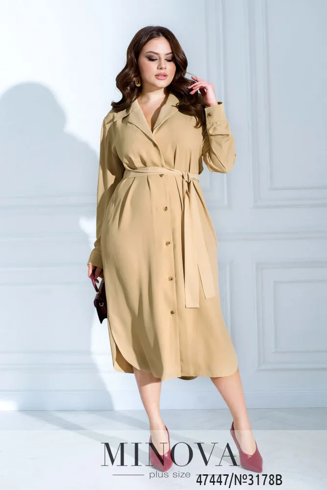 Платье 3178В-Песочный Minova