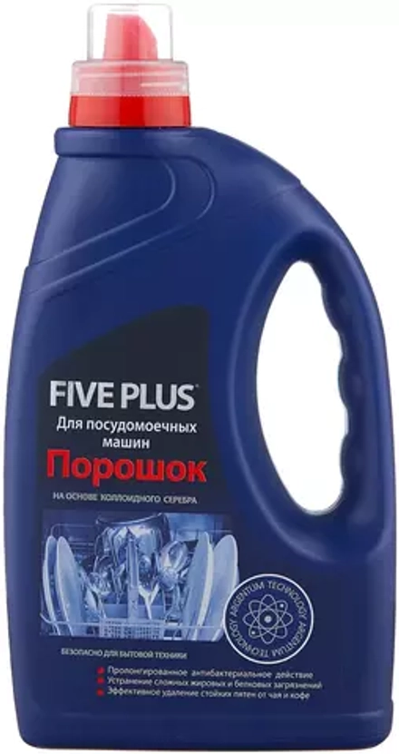 Порошок для посудомоечной машины Five plus Five Plus порошок, 1.25 кг