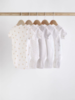 Боди с коротким рукавом для малышей Next K79-873, 5 шт., Белый