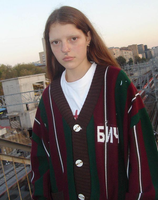 Кардиган зелено-бордовый - фото 2