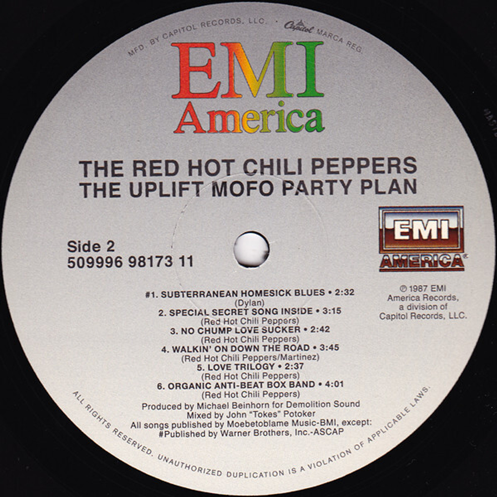 Red Hot Chili Peppers / The Uplift Mofo Party Plan (LP)
