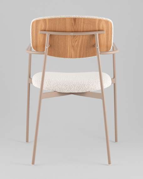 Стул с подлокотниками Talio, бежевый, бежевые ножки