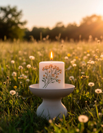 Трансфер переводной - декаль для свечей и гипса цветочки 012 А5