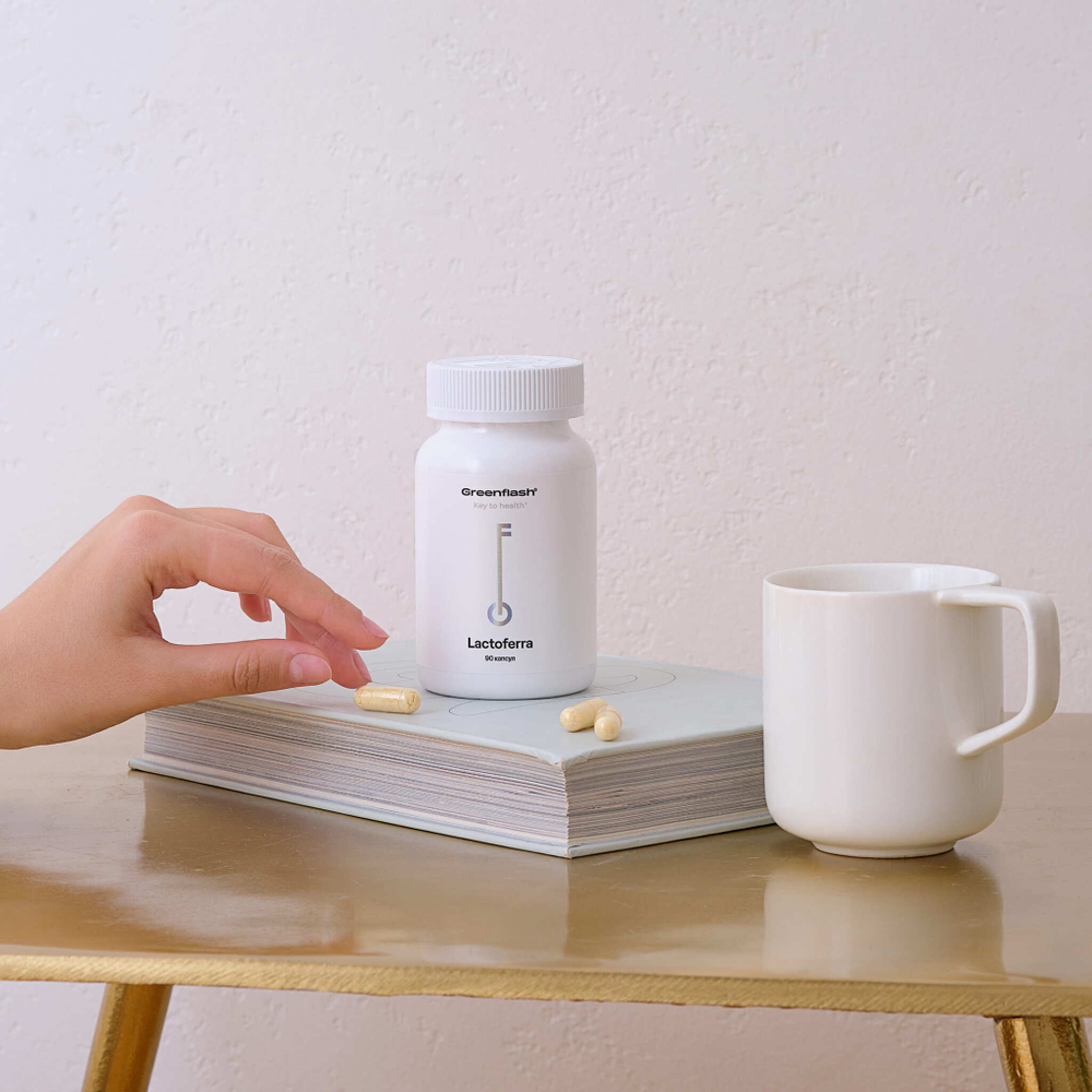 Greenflash Lactoferra Лактоферра - экстрапомощь иммунитету, 90капсул