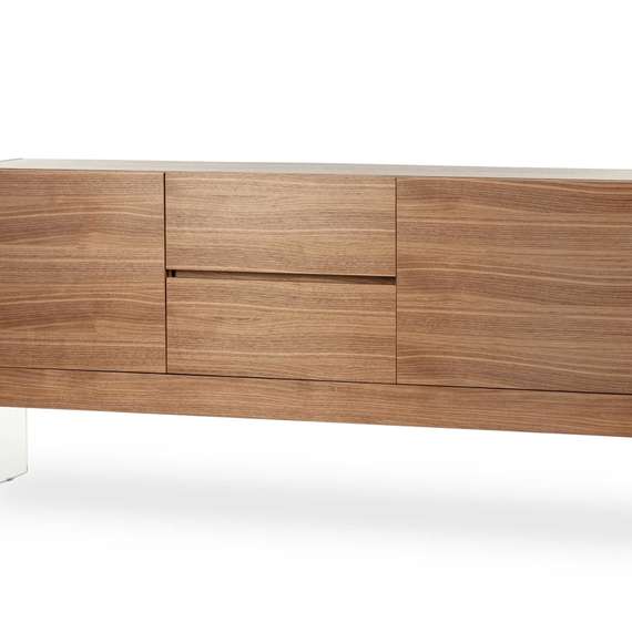 Комод Somerset 180х85 см, шпон ореха, стеклянные ножки