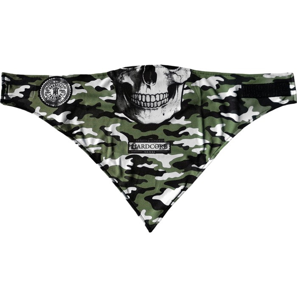 Маска-бандана Hardcore Training Scull Green Camo