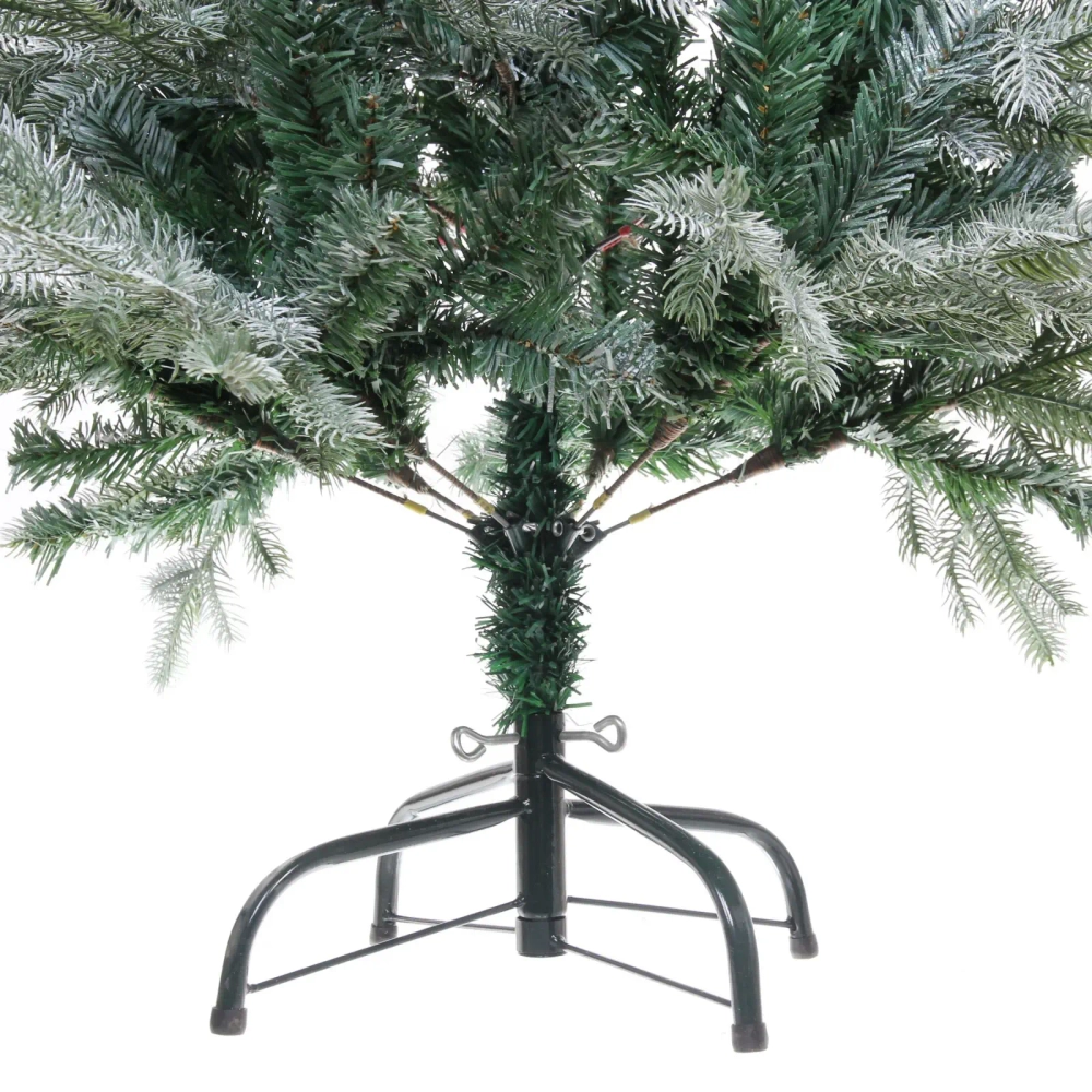 Ёлка «Искристая» 120 см, литой ПВХ с белым напылением (259 веток) (SP1908A-120)