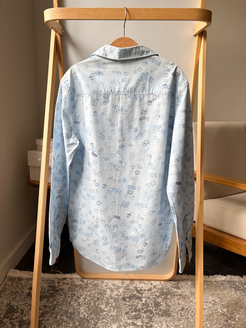 Хлопковая рубашка Paul Smith, 152