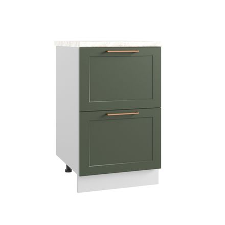 Кухня Модуль КМЯ 500 Квадро Оливково-зеленый