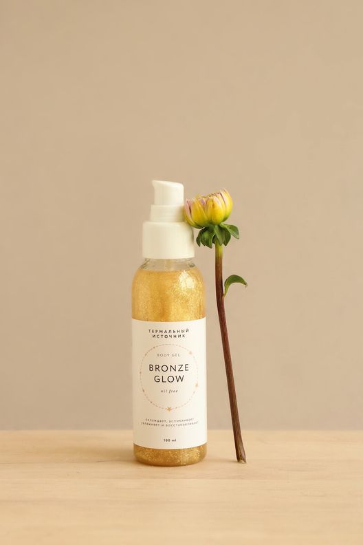 Гель для тела с мерцанием BRONZE GLOW, 100 мл / Termaly