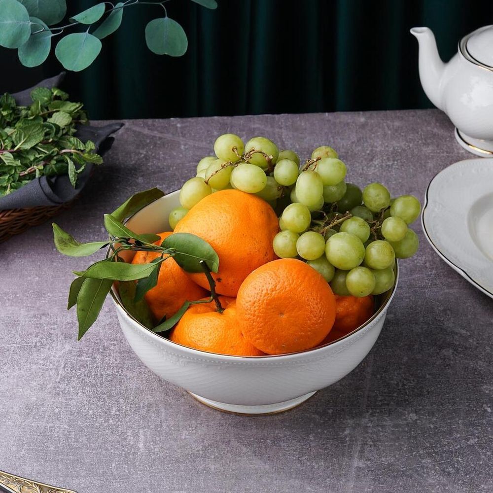 Салатник 1800 мл d 21 см h10 см Gold Aristocrat Noble [1]