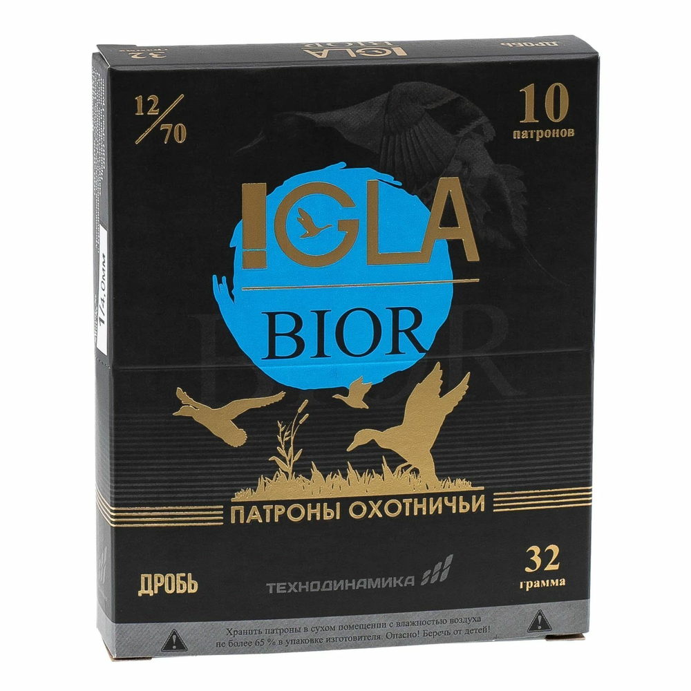 Патрон 12/70 "Игла-оптимум" №3 BIOR 32г, коробка 10 шт.