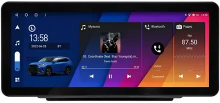Магнитола для Ford Explorer 5 2011-2019 - Canbox H-Line 0066 монитор 12.3" QLED в стиле Audi на Android 10, ТОП-процессор, CarPlay, 4G SIM-слот