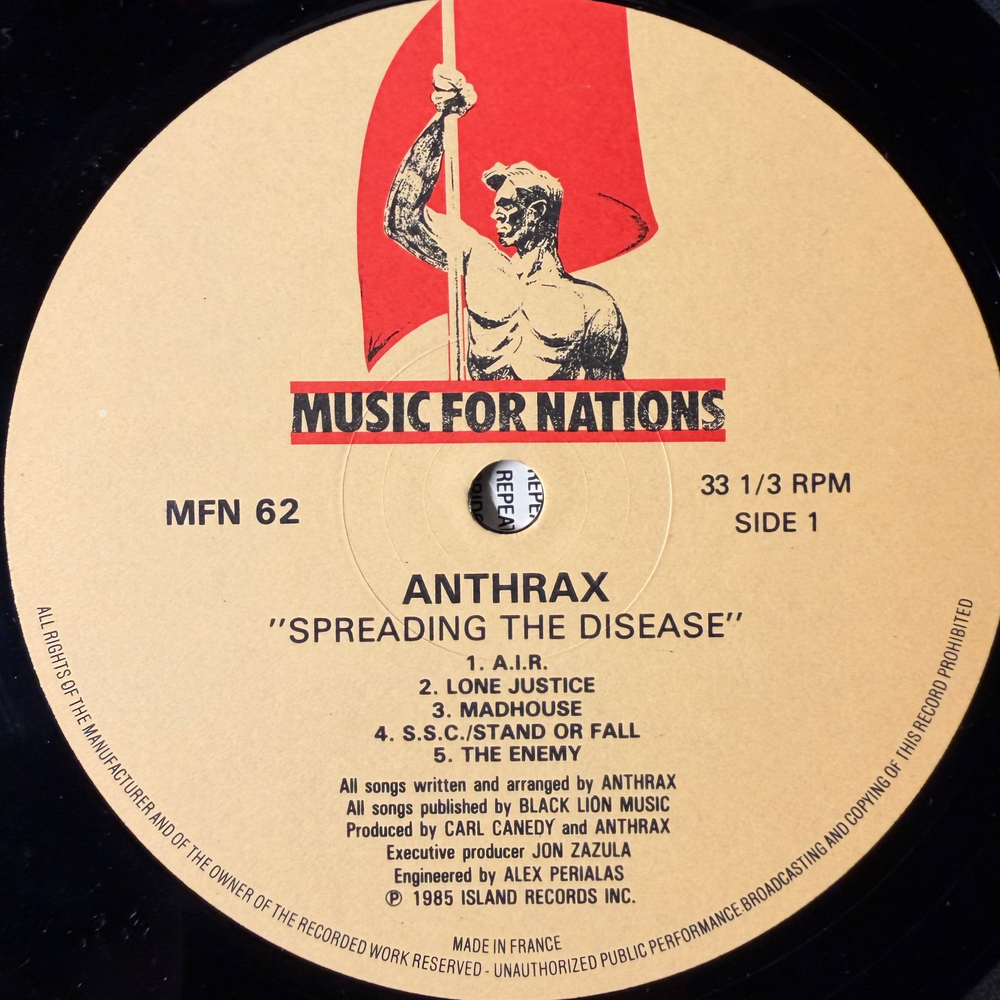 Anthrax ‎– Spreading The Disease (Франция 1985г.)
