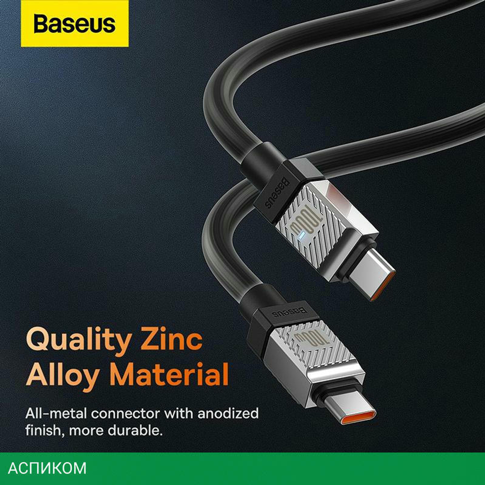Кабель Baseus CoolPlay 2m Black (CAKW000301)