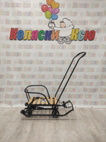 Санки коляска Ника Тимка 5 универсал черный