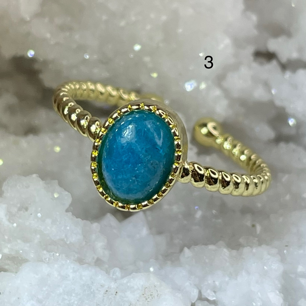 52489  Апатит Кольцо 7*9мм размер регулируемый от 17,5р (Заряжен на Удачу)